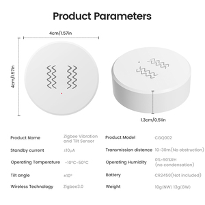 Smatrul <span class=keywords><strong>ZigBee</strong></span> 3.0 thông minh rung cảm biến thời gian thực chuyển động sốc báo động với tuya cuộc sống thông minh ứng dụng thông báo nhà thông minh - Product Image 6