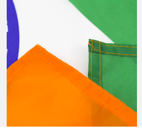 Vente en gros Polyester 3x5 FT drapeau national indien drapeau de tous les pays 3x5ft drapeau de l'Inde