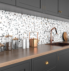 Papier adhésif autocollant ORON <span class=keywords><strong>Terrazzo</strong></span>, imperméable, résistant à l'huile, film vinyle auto-adhésif pour la rénovation des meubles de cuisine - Product Image 3