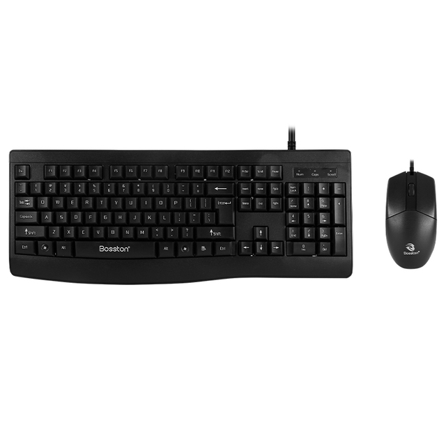 Durable Wired Keyboard & Mouse Combo 3-Million Click Switches with Comfortable Keycaps & Silent Splash-Proof Design