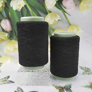 Fil élastique en spandex recouvert, fil de caoutchouc pour la couture et le tricot, fil à âme torsadée, haute élasticité, fil à coudre teint, haute ténacité - Product Image 1