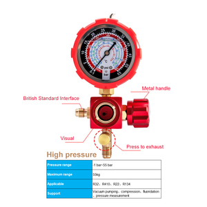 Инструменты для ремонта кондиционера автомобиля R134a R32 R22 R410 Манометр давления хладагента хорошая цена манометр кондиционера - Product Image 2