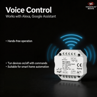 Interrupteur WiFi+RF AC 100-240VAC 1CH10A SS-C(WT) (application Tuya)
