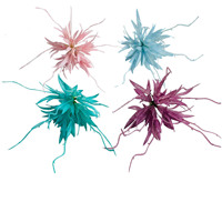 Fleur artificielle Epiphyllum de 10 cm, fausse fleur pour décoration murale de mariage