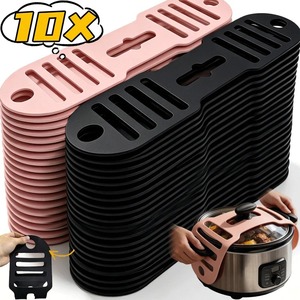 Reusable <b>Lid</b> Strap Silicone Elastic Band Universal <b>Pot</b> <b>Lid</b> Holder for Lunch Box Strap Elastic Band Outdoor Tableware Tool - Product Image 4