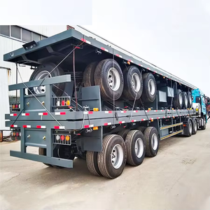 Remorque semi-remorque à plateau plat à 2, 3 ou 4 essieux, très demandée - Product Image 6