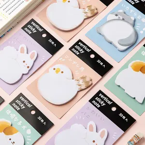 30 Creative Cute Animal Sticker Notes Bird Memo Pads Rabbit Dog Post Notes Simple Ins Student Message Memo Sticky Notes