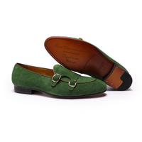 Chaussures habillées pour hommes en cuir de vachette et daim mat, respirantes et résistantes à l'usure, avec double boucle, pour le printemps et l'hiver, idéales pour les mariages