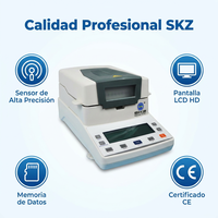Analyseur d'humidité halogène SKZ111L-5 110g/5mg Précision 0,1% 40-199 ℃   3 modes de séchage RS232 pour céréales alimentaires