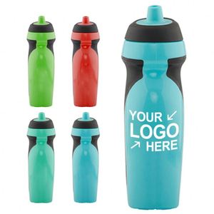 Custom Logo Professional Supplier Food Grade Bicycle Cycling Drink Plastic Sports Squeeze Water Bottle Straw Type Flowing <b>Method</b> - Product Image 1