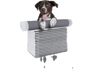 Tapis de toilette pour chien de qualité supérieure, contrôle des odeurs au charbon de bois, absorbant l'urine, jetable, pour l'apprentissage de la propreté des chiots et des animaux de compagnie - Product Image 1