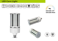 Ampoule LED maïs UL CE RoHS ERP 3CCT et puissance sélectionnable IP64 AC100-277V E26/E27/E39/E40 pour éclairage industriel