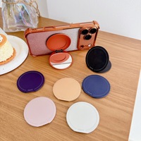 Miroir de maquillage rotatif à 360 degrés, support de téléphone Magsafe, miroir en verre en alliage d'aluminium ultra-fin pliable, support de téléphone