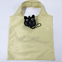 Sac de courses pliable en polyester à imprimés animaliers, écologique, personnalisable, réutilisable, portable, avec cordon de serrage, vente en gros, publicitaire