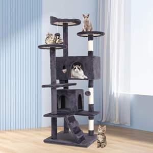 Fabricación Natural Paradise Climbing Tower Cat Trees & Scratcher Pets Lujoso Kratzbaum Cat Tree House - Product Image 6
