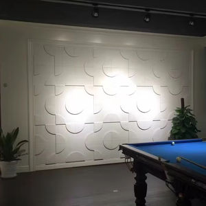 Panel dinding kayu MDF ukir 3D, dekorasi rumah kamar tidur latar belakang TV ruang tamu Modern mewah tahan air - Product Image 1