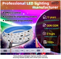 Tira de Luces LED de Neón TRX 5050RGB RGBW RGBWW 24V con Difusor, Direccionable, Programable, Flexible, IP65, Ra90, Garantía de 3 Años