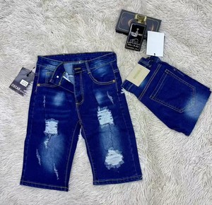 Shorts <span class=keywords><strong>en</strong></span> <span class=keywords><strong>jean</strong></span> amples et décontractés pour hommes, parfaits pour l'été - Product Image 4