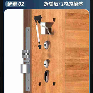 ตัวล็อคประตูโรงแรมเว่ยซุน ทำจากสแตนเลส ดีไซน์ทันสมัย เรียบง่าย ป้องกันการโจรกรรม เหมาะสำหรับโรงแรมและเกสต์เฮาส์ - Product Image 4