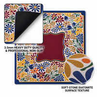 Tapis de mahjong imprimé par sublimation haute fidélité OMM OEM, base en caoutchouc antidérapante, réduction du bruit, tapis de table de mahjong américain