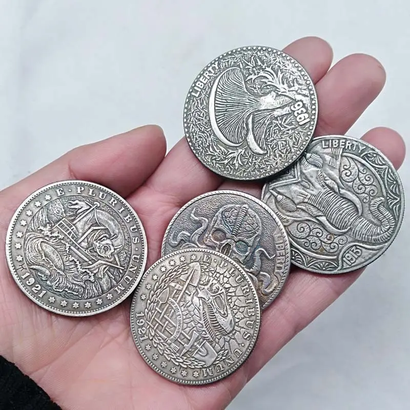 미국 노숙자 실버 모건 해적 캡틴 기념 동전 컬렉션 도매 골동품 실버 동전