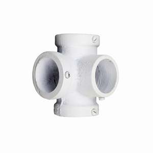 SISTEMA LINEA FERRO - CONECTOR DE ESQUINA DE 4 RODAS, COLOR BLANCO - Product Image 1
