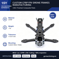 Kit de châssis de drone FPV en fibre de carbone, cadre de drone FPV en fibre de carbone de type X de 3 pouces 150 mm / 4 pouces 175 mm