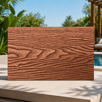 Terrasse en composite bois-plastique écologique haut de gamme, imperméable, antidérapante, à grain de bois, pour jardin, patio, cour extérieure