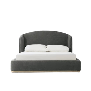 <span class=keywords><strong>Lit</strong></span> de Luxe Puruo, Design Italien, Taille King, avec Cadre en Bois Style Métal Doré, Tête de <span class=keywords><strong>Lit</strong></span> Moderne, Meuble de Style Doux - Product Image 1