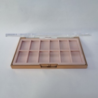 Palette de fards à paupières et de blush en plastique à prix abordable, nouveau style, différentes grilles, emballage personnalisé, marque privée