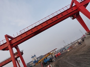 Doppelt räger <span class=keywords><strong>Container</strong></span> Portalkran mit mobilem Wagen im Freien 10T 125T Tonne bester Preis - Product Image 5