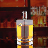 Bouteilles de liqueur en verre personnalisées 700ml, bouteilles de Whisky, boîte à vin, emballage de bouteille de Vodka Tequila, vente en gros