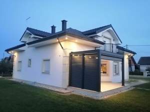 Pergola magique, <span class=keywords><strong>abri</strong></span> contre la pluie, pergola à toit ouvrant en <span class=keywords><strong>aluminium</strong></span>, 4x6, pare-soleil motorisé, persiennes, gazebo <span class=keywords><strong>pas</strong></span> <span class=keywords><strong>cher</strong></span> pour l'extérieur, pour la cour - Product Image 2