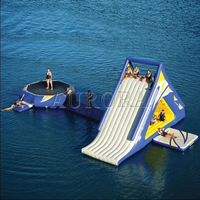 Monde flottant gonflable de l'eau de glissière gonflable de bateau de dock de parc aquatique de nouvelle conception