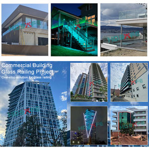 Main courante projet véranda 12-20mm verre garde-corps pont U canal verre balustrade clôture extérieure verre barrières LED garde-corps <span class=keywords><strong>balcon</strong></span> - Product Image 2