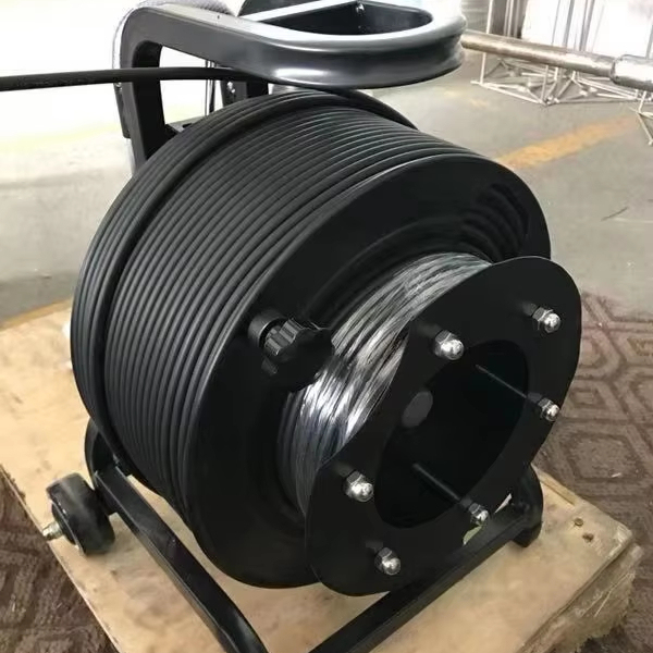 Manufacturer Customization Tactical Armored Spiral Tube Fiber Optic Cable Outdoor Underground LSZH/TPU/PVC Sheath OUFU Brand