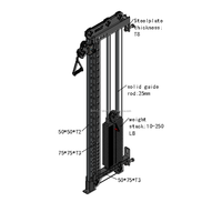 W6050-P3 fabrication en chine, accessoire de poulie à colonne unique avec Kit de Conversion, Machine d'extraction Lat