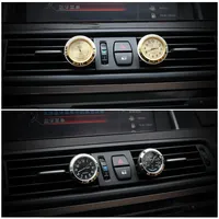Horloge de jauge automatique lumineuse Mini voiture évent horloge à Quartz étanche avec pince sortie d'air montre horloge pour styliser les accessoires de voiture
