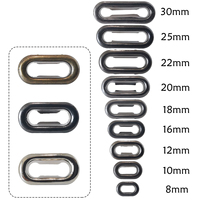 Cloxy Bag Accessoires pour vêtements et sacs, œillet ovale en laiton de 8-30 mm pour vêtements, sacs et ceintures, œillet en laiton avec rondelle, œillet ovale en laiton