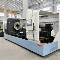 Tour à fileter CNC horizontal robuste QK1332 pour le traitement des filetages métriques et impériaux, des filetages coniques, des alvéolures internes et des faces d'extrémité, avec commande CNC
