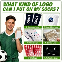 Calcetines de Fútbol Personalizables para Hombre, Antideslizantes, con Puntos de Goma, para Otoño, MOQ Bajo, para Jóvenes y Hombres, de Tubo Medio, con Base Antideslizante