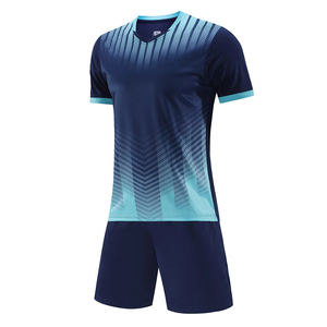 Camisetas de Fútbol Personalizadas para Hombre - Conjuntos de Uniformes de Equipo de Fútbol de Secado Rápido y Transpirables de Manga Corta de Poliéster/Algodón - Product Image 1