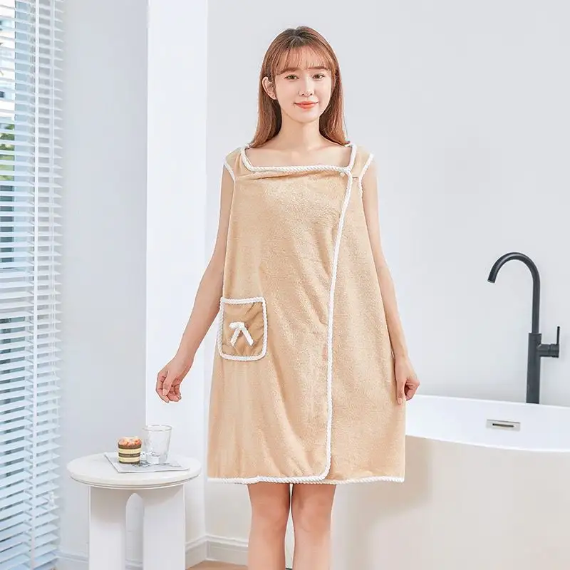 Toalla de baño usable Toalla de baño súper suave absorbente de agua Spa Tube Dress Toalla de falda de baño