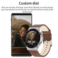 Reloj Inteligente LIGE BW0382 de Cuero Marrón para Hombre con NFC, Reproductor de Música, Contestar y Realizar Llamadas, Monitor de Actividad Física para Android e IOS