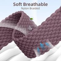 Bracelets de montre de sport pour la série Apple 38mm-49mm Bracelet élastique en nylon Boucle coulissante Charm Design respirant pour Smartwatch