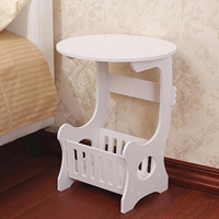 Table de chevet moderne minimaliste créative en bois pour petits appartements, chambre à coucher, salon, couleur unie, mobilier de maison