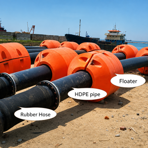 Tuyau de dragage en caoutchouc renforcé d'acier, flottant, à longue durée de vie, personnalisé, pour travaux de dragage offshore, ISO - Product Image 6