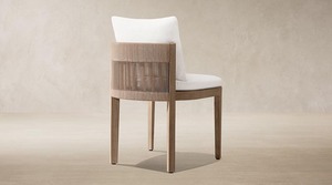 Conjunto de Comedor de Madera de Teca Personalizado para Exteriores, Sillas de Comedor Tejidas con Cuerda y Mesa Rectangular de Teca, Cojines Impermeables para Patio y Jardín - Product Image 2