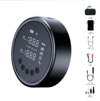 Portable Wireless Electric Air Compressor ABS Material Mini Car Tires Pump Digital Gauge Lighting Function USB Charging 150PSI