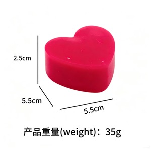 Juguetes antiestrés de rebote lento con forma de corazón para liberar emociones, venta al por mayor - Product Image 3